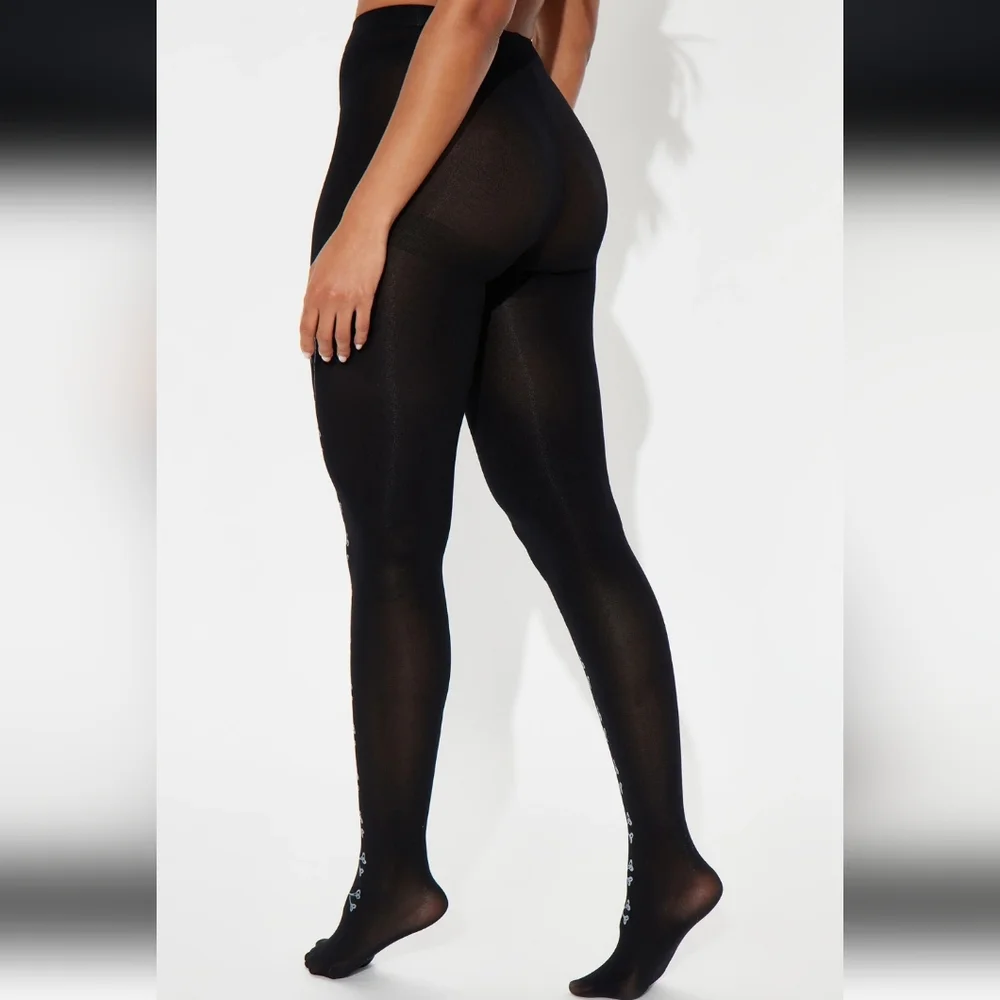 Glow-in-the-Dark Skull Tights